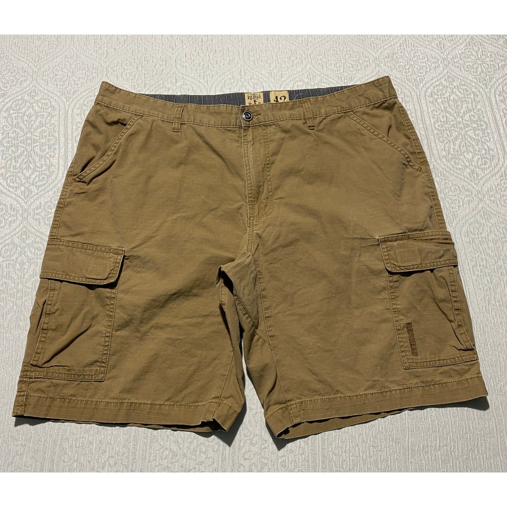 RedHead Mens Brown Ripstop Cargo Shorts Size 42 Relaxed Fit Cotton Outdoor Work